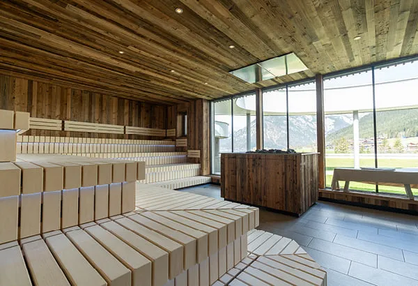 Finnische Aufgusssauna