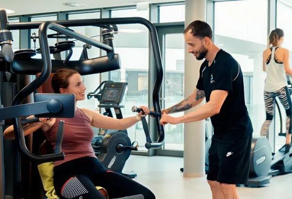 Coach und Gast im Lakeside-Gym